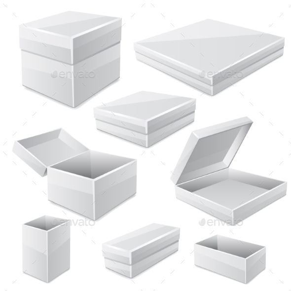 GraphicRiver White Boxes 10873306 GraphicRiver White Boxes 10873306
