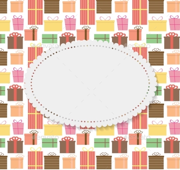GraphicRiver Frame in Vintage Gift Box Background 10874372 GraphicRiver Frame in Vintage Gift Box Background 10874372