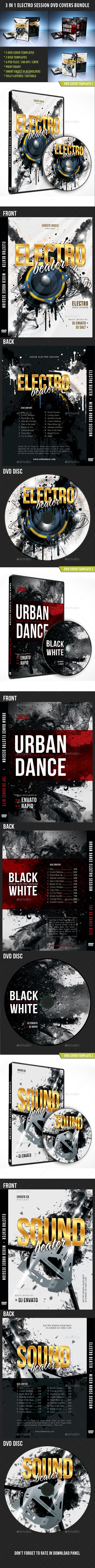GraphicRiver 3 in 1 Electro Session DVD Covers Bundle 10874413 GraphicRiver 3 in 1 Electro Session DVD Covers Bundle 10874413