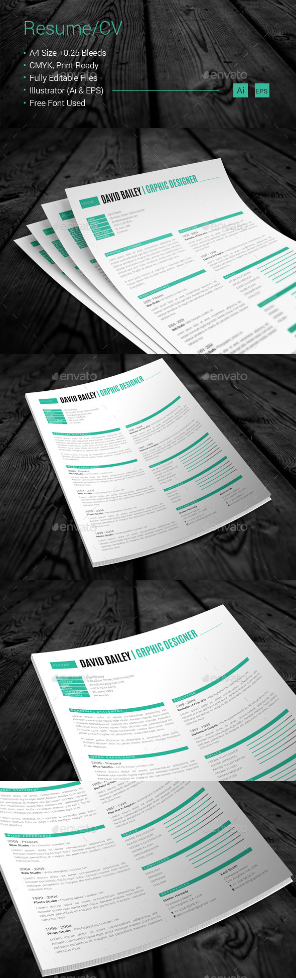 GraphicRiver Resume CV 10875137 GraphicRiver Resume CV 10875137