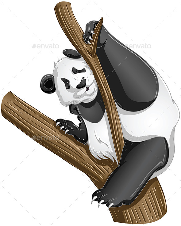GraphicRiver Panda Bear on Tree 10875708 GraphicRiver Panda Bear on Tree 10875708