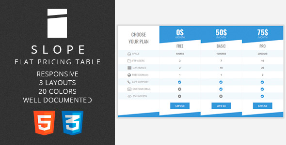CodeCanyon Slope Flat Pricing Table 10870743 CodeCanyon Slope Flat Pricing Table 10870743