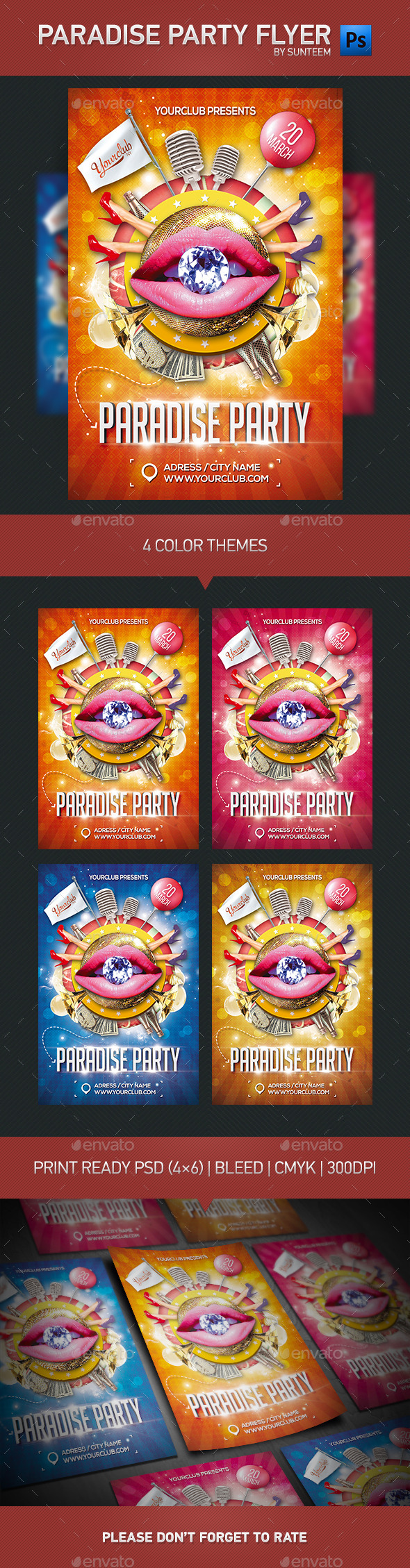 GraphicRiver Paradise Party Flyer Template 10878379 GraphicRiver Paradise Party Flyer Template 10878379