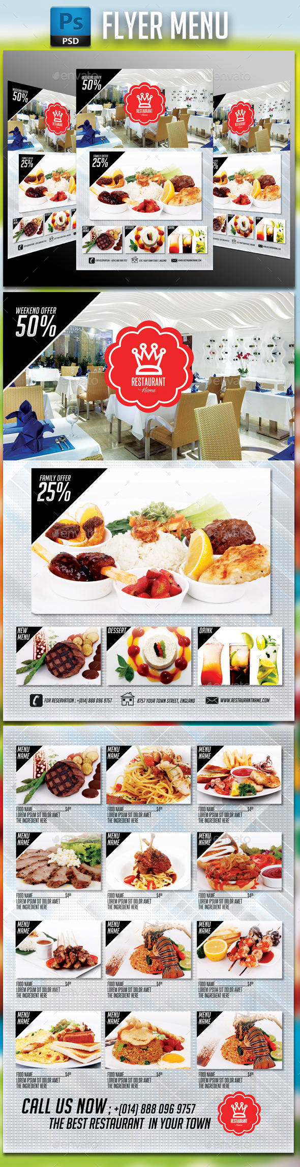 GraphicRiver Restaurant Menu #2 10880056 GraphicRiver Restaurant Menu #2 10880056