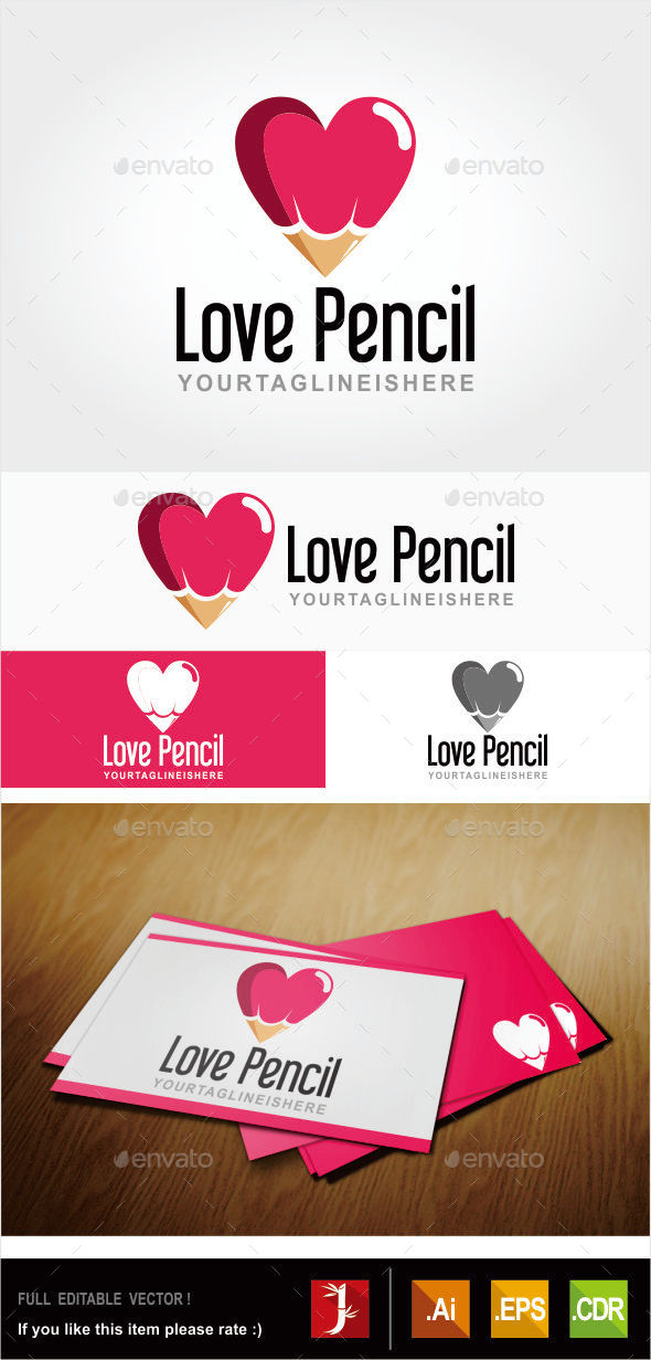 GraphicRiver Love Pencil 10880100 GraphicRiver Love Pencil 10880100