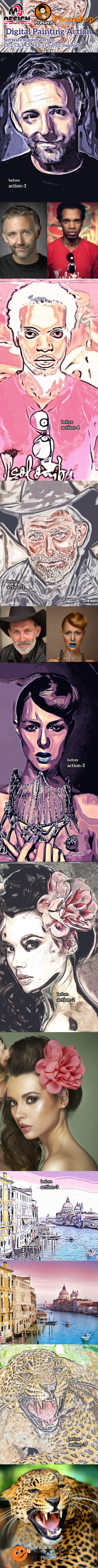 GraphicRiver Digital Painting Action 10880162 GraphicRiver Digital Painting Action 10880162