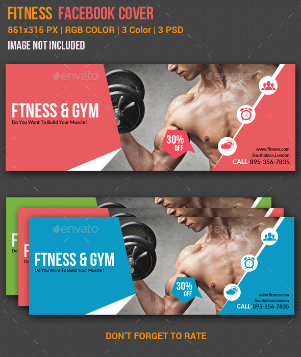 GraphicRiver Gym & Fitness Facebook Timeline Cover 2 10880949 GraphicRiver Gym & Fitness Facebook Timeline Cover 2 10880949