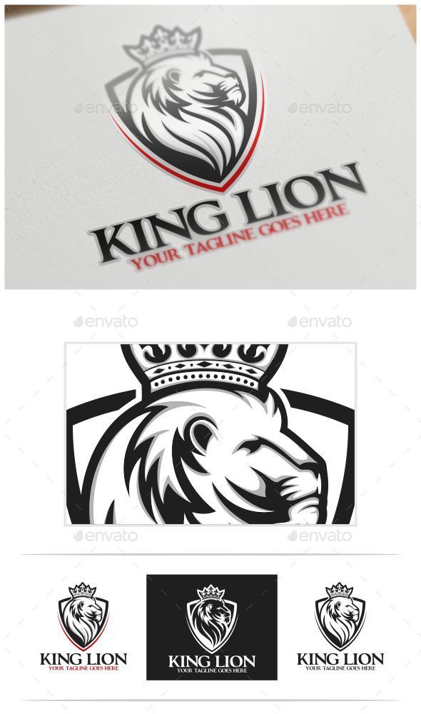 King Lion Logo Template