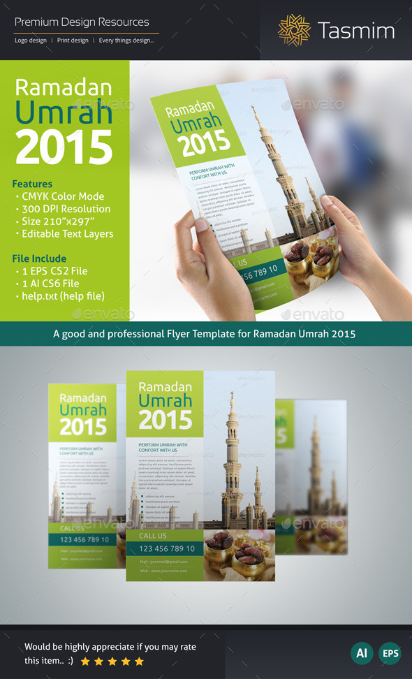 GraphicRiver Ramadan Umrah 2015 Flyer Template 10795659 GraphicRiver Ramadan Umrah 2015 Flyer Template 10795659