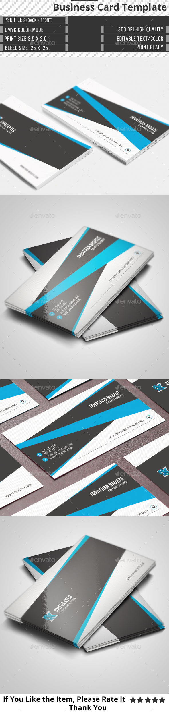 GraphicRiver Corporate Business Card 10882259 GraphicRiver Corporate Business Card 10882259