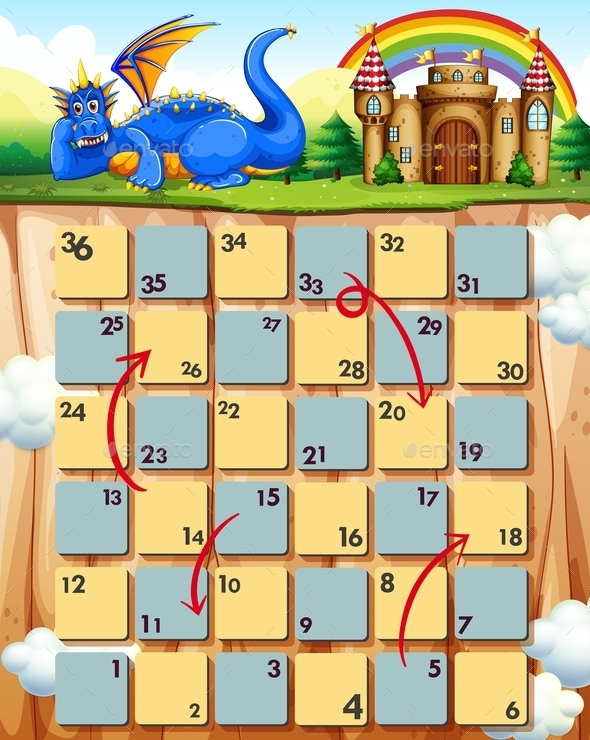 GraphicRiver Boardgame and Dragon 10882317 GraphicRiver Boardgame and Dragon 10882317