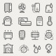 Climatic Equipment Line Icons