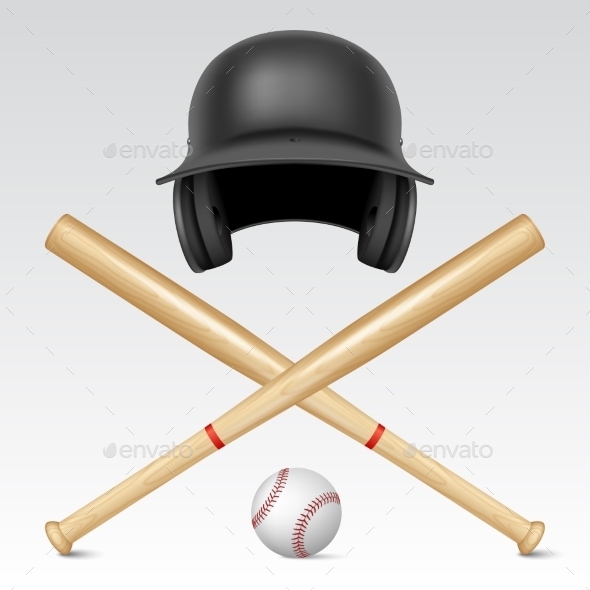 GraphicRiver Set of Baseball Equipment 10882908 GraphicRiver Set of Baseball Equipment 10882908