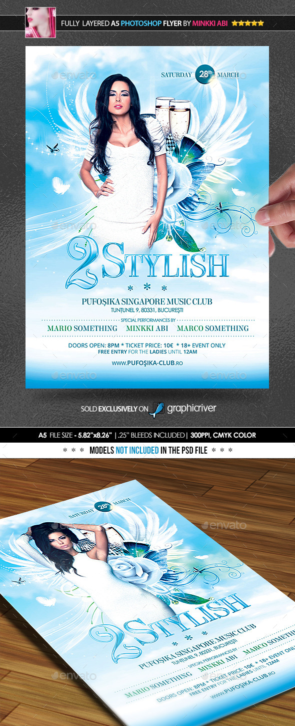 Too Stylish Poster/Flyer (Clubs & Parties)