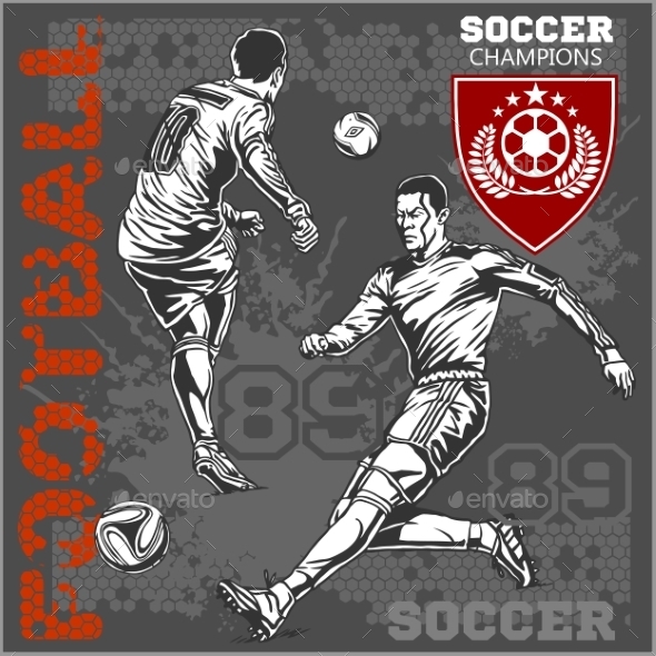 GraphicRiver Soccer and Football Players 10884582 GraphicRiver Soccer and Football Players 10884582