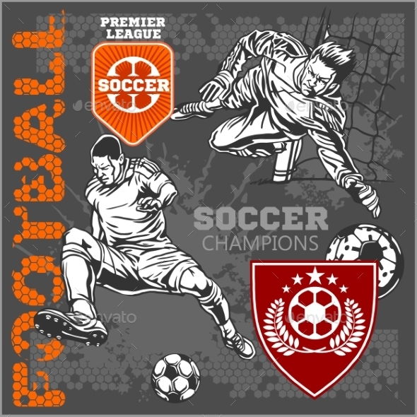 GraphicRiver Soccer and Football Players 10884588 GraphicRiver Soccer and Football Players 10884588
