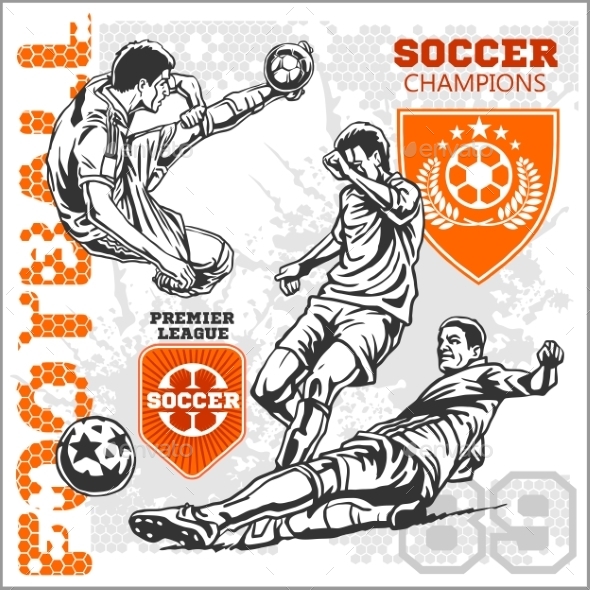 GraphicRiver Soccer and Football Players 10884591 GraphicRiver Soccer and Football Players 10884591