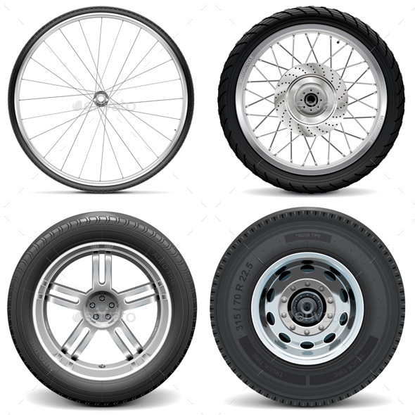 GraphicRiver Tires for Bicycle and Vehicles 10885260 GraphicRiver Tires for Bicycle and Vehicles 10885260