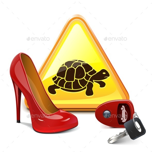 GraphicRiver Comic Auto Lady Sign 10885265 GraphicRiver Comic Auto Lady Sign 10885265