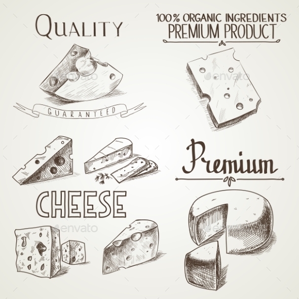 GraphicRiver Cheese Sketch Icons 10885287 GraphicRiver Cheese Sketch Icons 10885287