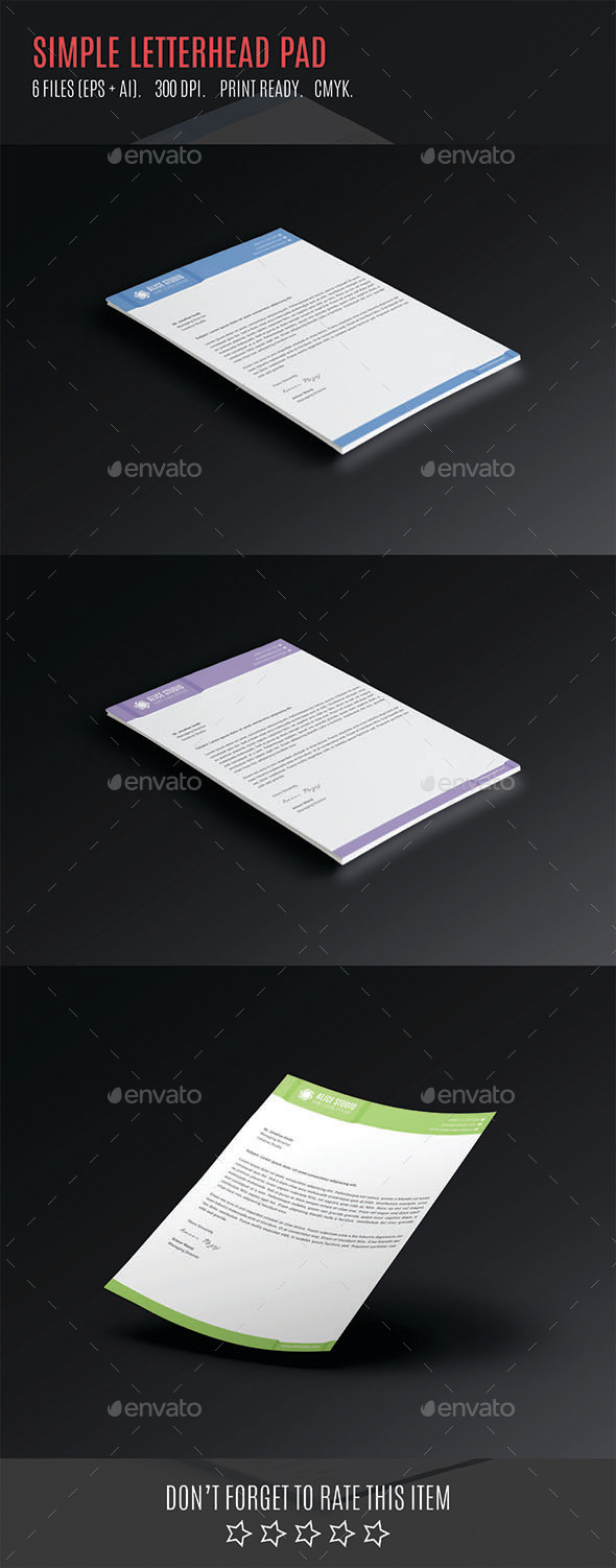 Simple Letterhead Pad (Stationery)