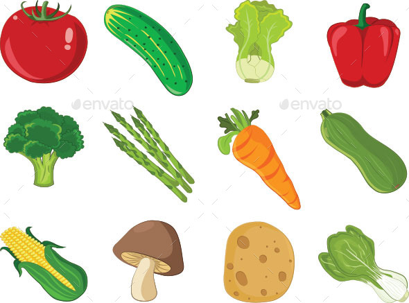 GraphicRiver Set of Vegetable Icons 10777406 GraphicRiver Set of Vegetable Icons 10777406