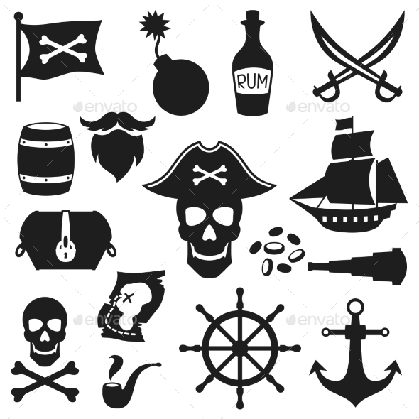 GraphicRiver Set of Pirate Elements 10886720 GraphicRiver Set of Pirate Elements 10886720