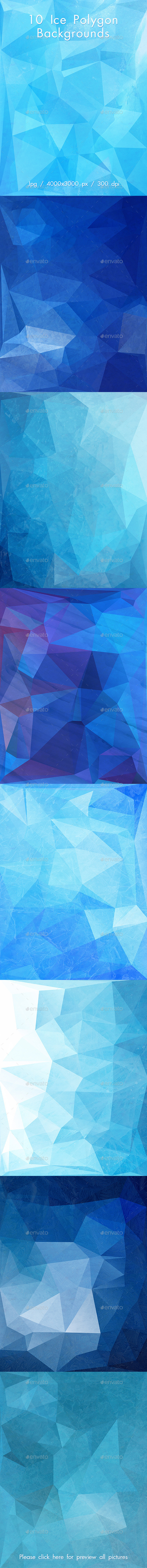 GraphicRiver Ice Polygon Backgrounds 10887215 GraphicRiver Ice Polygon Backgrounds 10887215