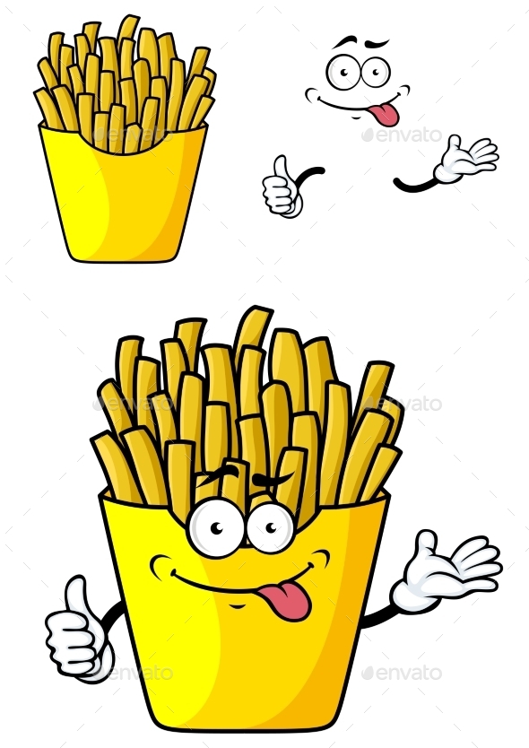 GraphicRiver Cartoon French Fries 10889647 GraphicRiver Cartoon French Fries 10889647