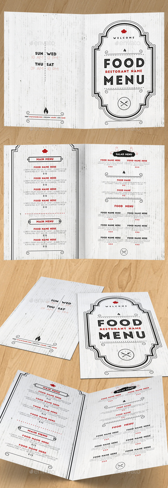 Elegant Food Menu II (Food Menus)