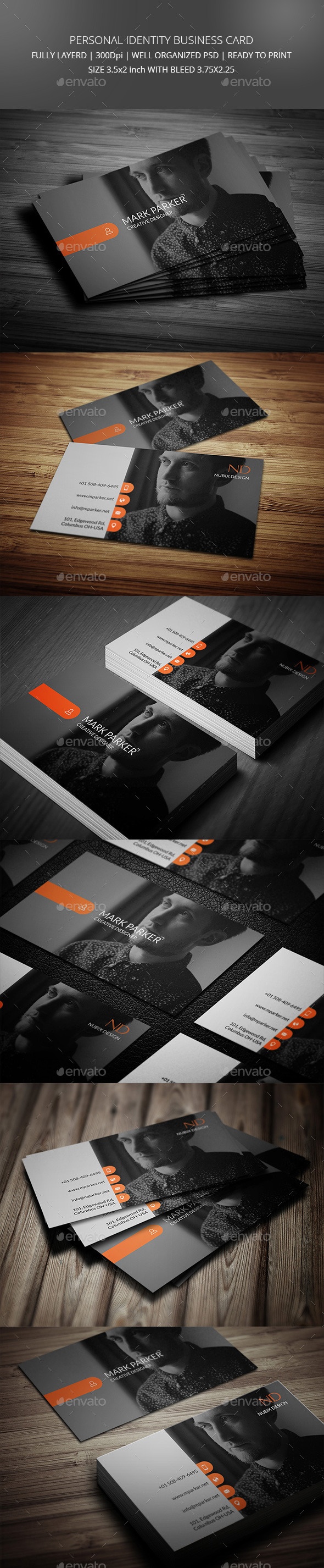 Personal Identity Business Card (Creative)