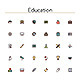 Education Colored Line Icons