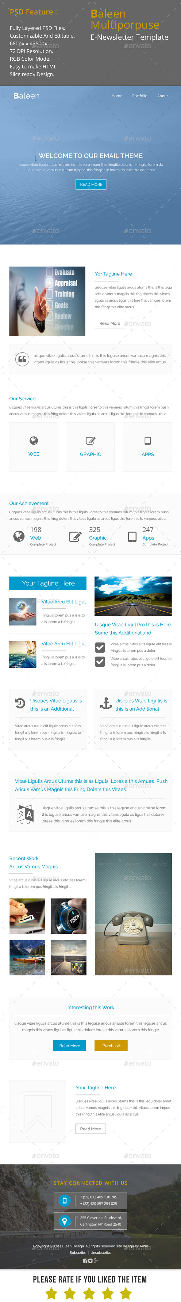 GraphicRiver Baleen Multiporpuse Email Template 10800493 GraphicRiver Baleen Multiporpuse Email Template 10800493