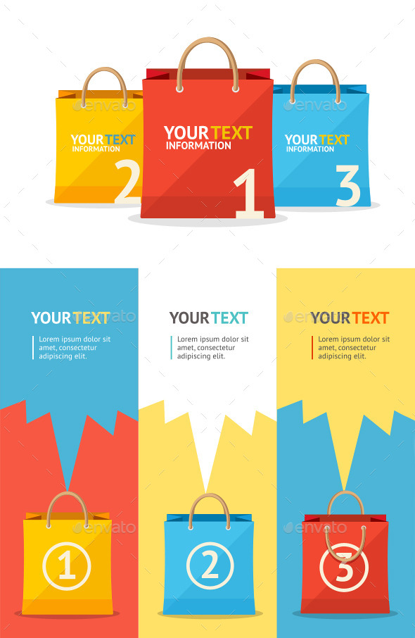 GraphicRiver Sale Paper Bags 10892165 GraphicRiver Sale Paper Bags 10892165