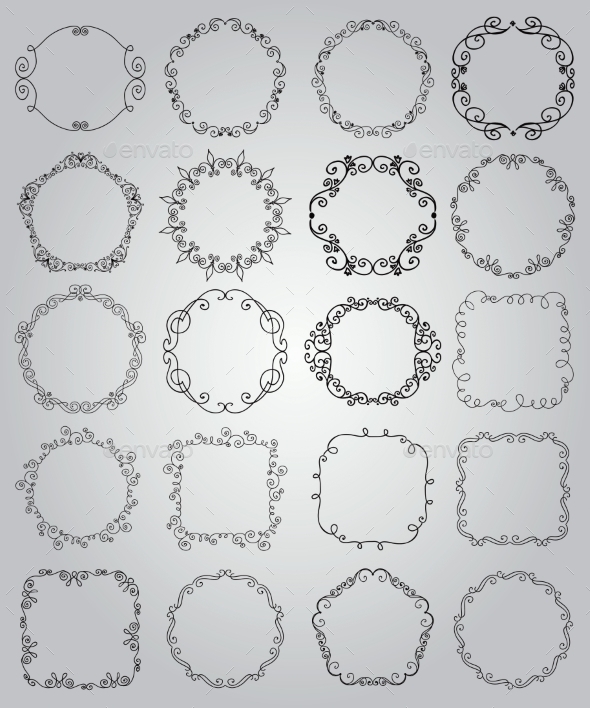 GraphicRiver Hand Drawn Doodle Borders and Frames 10892191 GraphicRiver Hand Drawn Doodle Borders and Frames 10892191