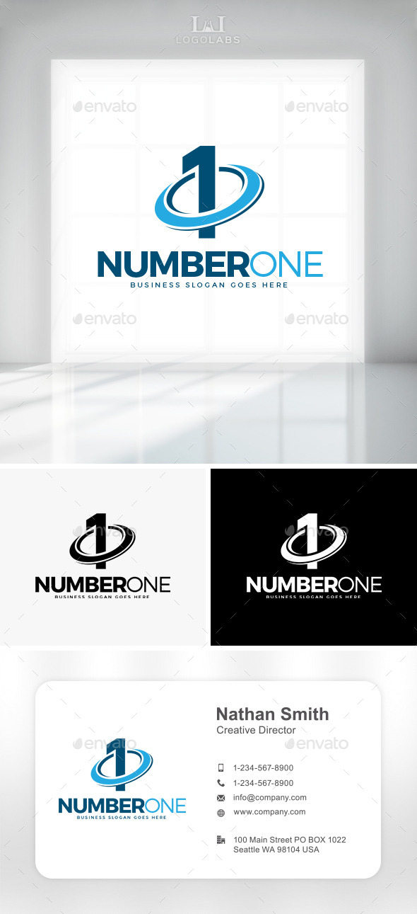 GraphicRiver Number One Logo 10892270 GraphicRiver Number One Logo 10892270