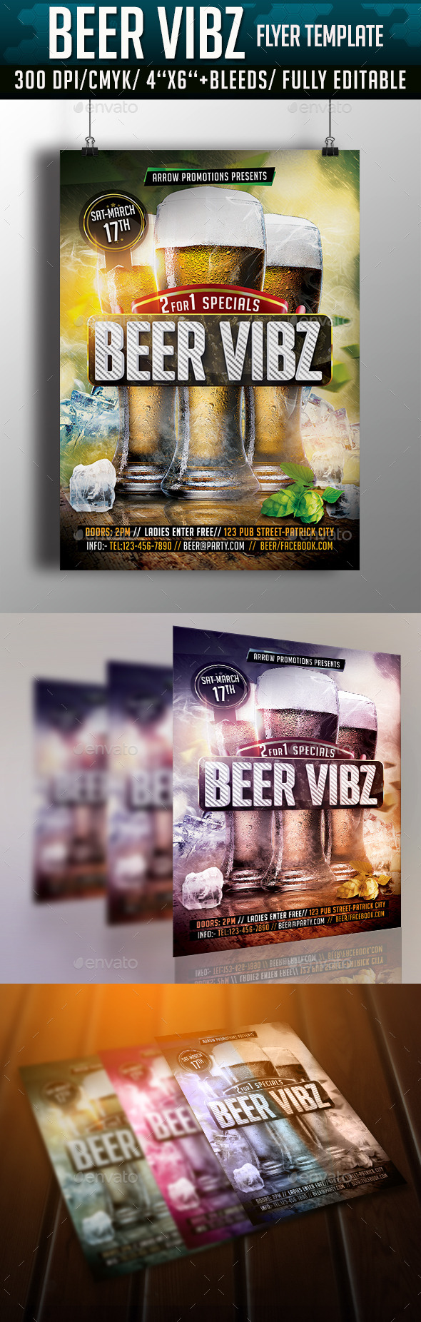 GraphicRiver Beer Vibes Flyer Template 10815725 GraphicRiver Beer Vibes Flyer Template 10815725