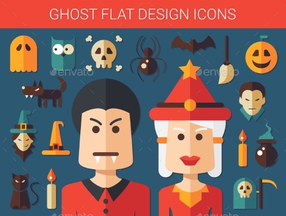 GraphicRiver Ghost Icons 10893510 GraphicRiver Ghost Icons 10893510