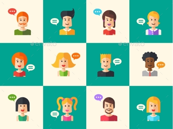 GraphicRiver People Avatars 10894117 GraphicRiver People Avatars 10894117