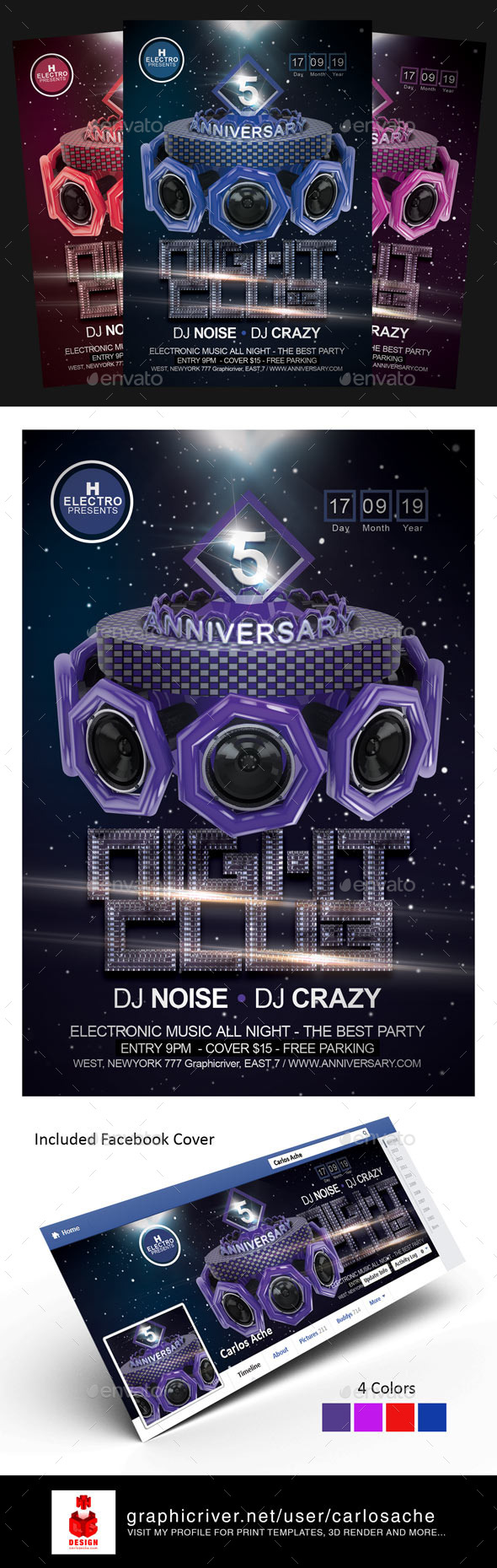 GraphicRiver Anniversary Flyer Template 10803411 GraphicRiver Anniversary Flyer Template 10803411