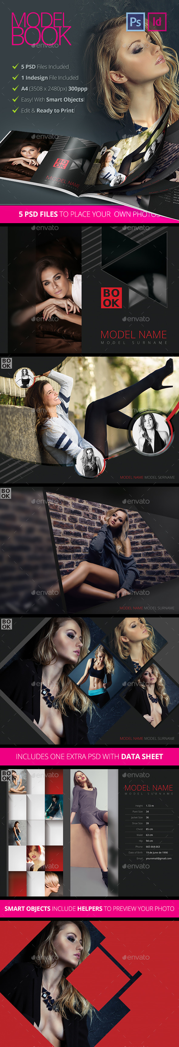 GraphicRiver Model Book Design Brochure 10686621 GraphicRiver Model Book Design Brochure 10686621