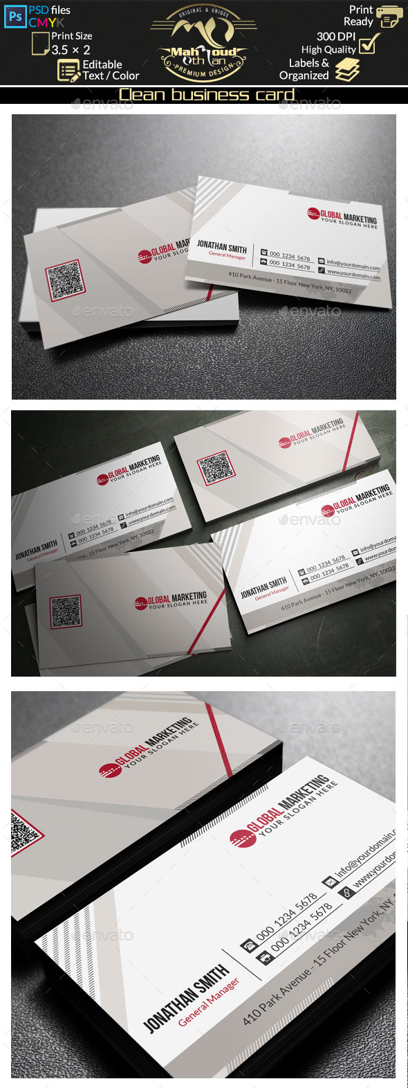 GraphicRiver Clean Business Card 10898695 GraphicRiver Clean Business Card 10898695