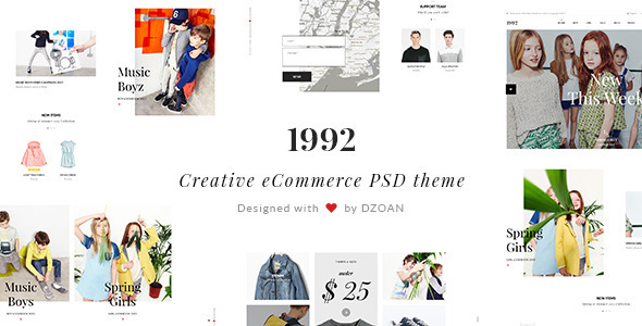 ThemeForest 1992 Creative eCommerce PSD Theme 10901011 ThemeForest 1992 Creative eCommerce PSD Theme 10901011
