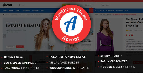 Accent Flexible Responsive - WooCommerce Theme