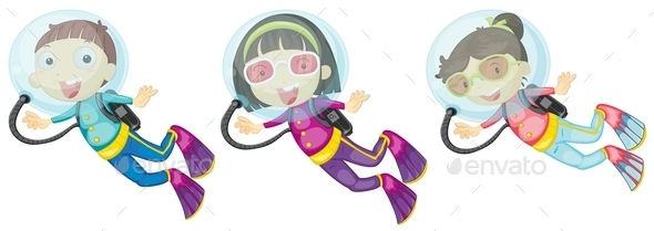 GraphicRiver Scuba Divers 10902032 GraphicRiver Scuba Divers 10902032