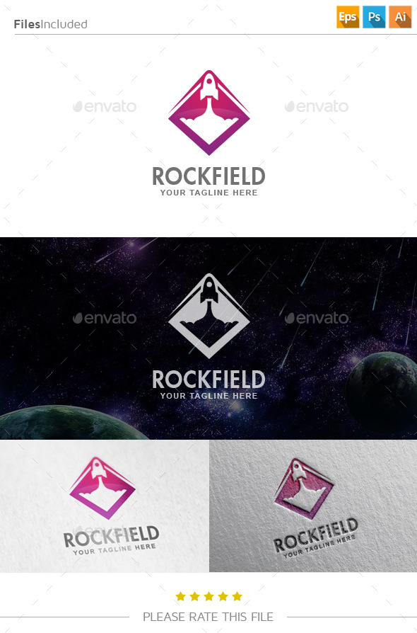 GraphicRiver Rocket Logo 10903800 GraphicRiver Rocket Logo 10903800