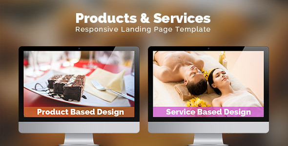 Products & Services Landing Page