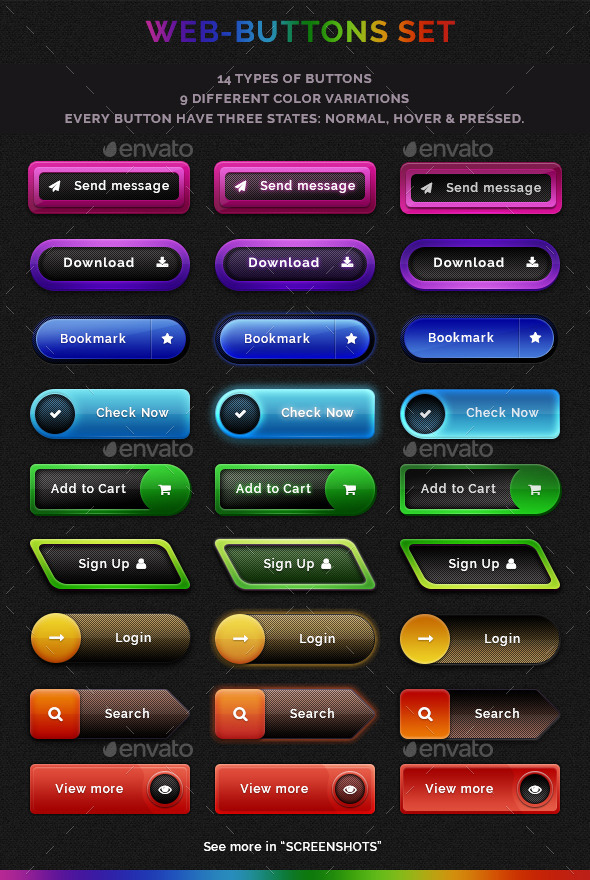 GraphicRiver Web Buttons Set 10905651 GraphicRiver Web Buttons Set 10905651