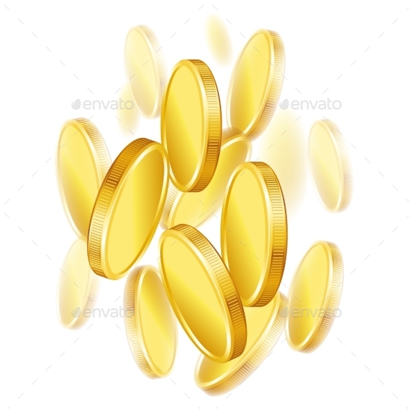 GraphicRiver Gold Coins on Background 10905934 GraphicRiver Gold Coins on Background 10905934