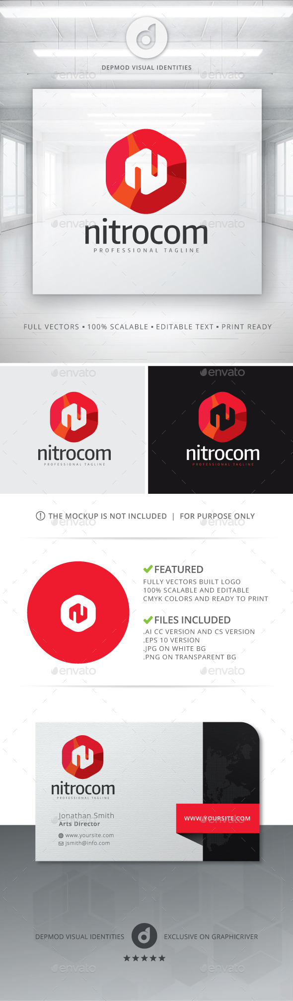 GraphicRiver Nitrocom Logo 10905992 GraphicRiver Nitrocom Logo 10905992